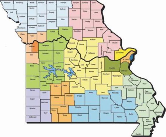 Yo visité mi hermana en Missouri en junio de dos mil doce.