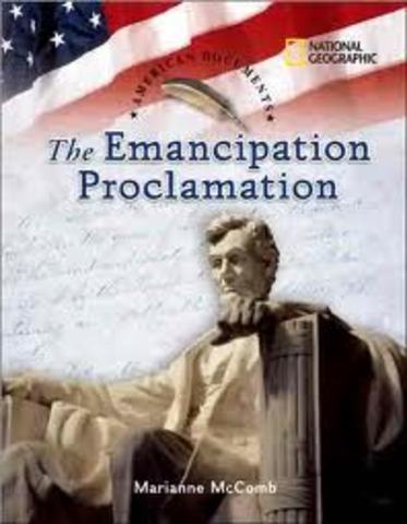 Signing of the Emancipation Proclamation in U.S.