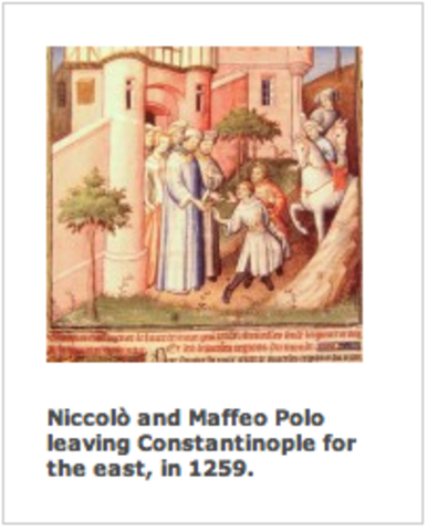 "Niccolò and Maffeo Polo leave Constantinople"