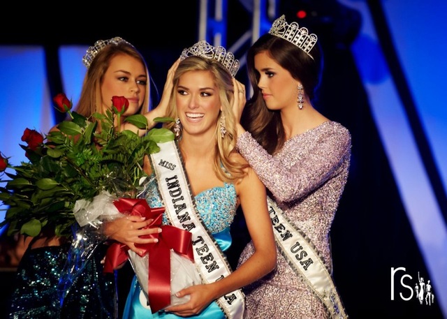 Hace uno ano que gana a Miss Teen Indiana
