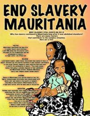 Slavery ends in Mauritania
