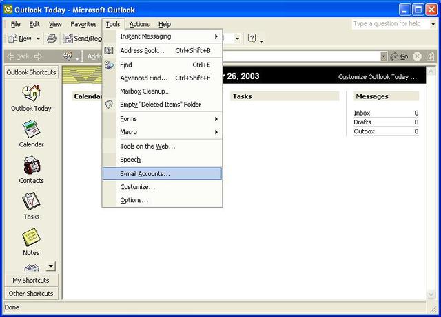 College and personal e-mail accounts