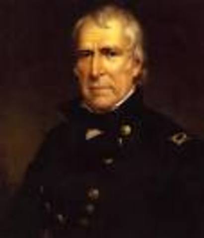 General Taylor marches troops across the Rio Grande