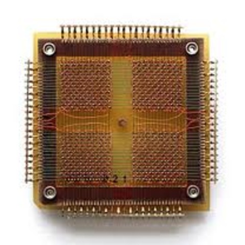 Magnetic core memory developed.