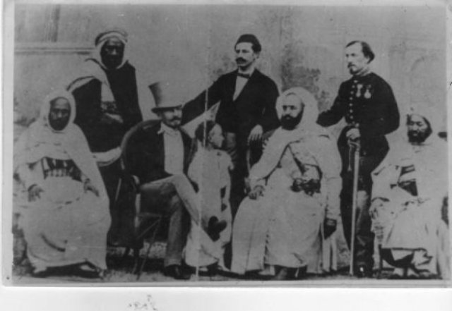 Abd el-Kader et Bugeaud signent le traité de la Tafna