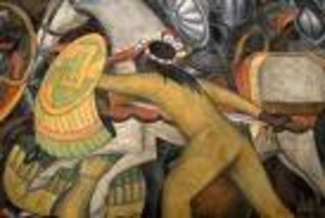 Hernando Cortes fights the Aztects