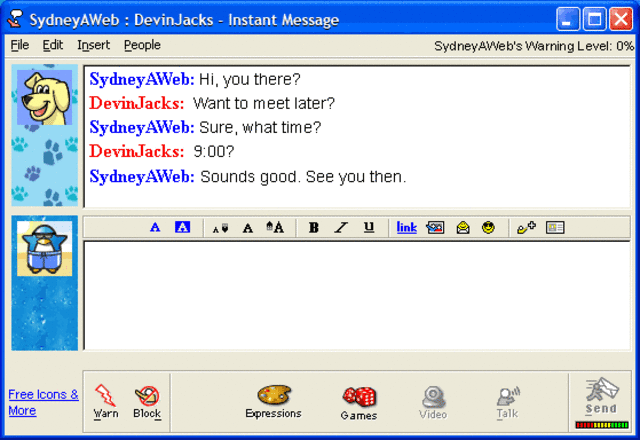 AOL Chat Rooms