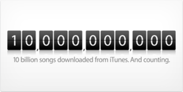10 Billion Songs Downloaded