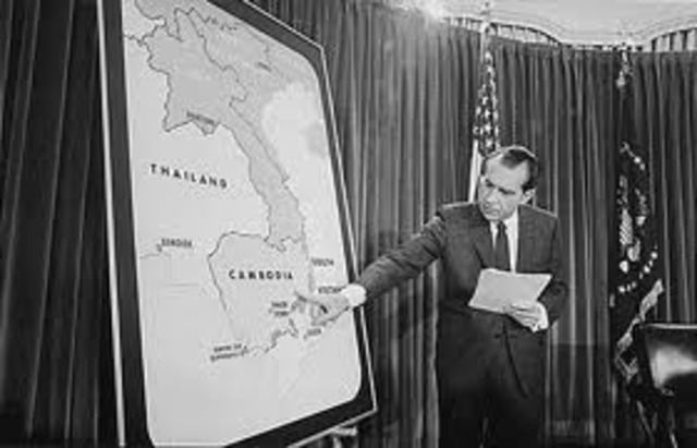 Nixon orders Invasion of Cambodia