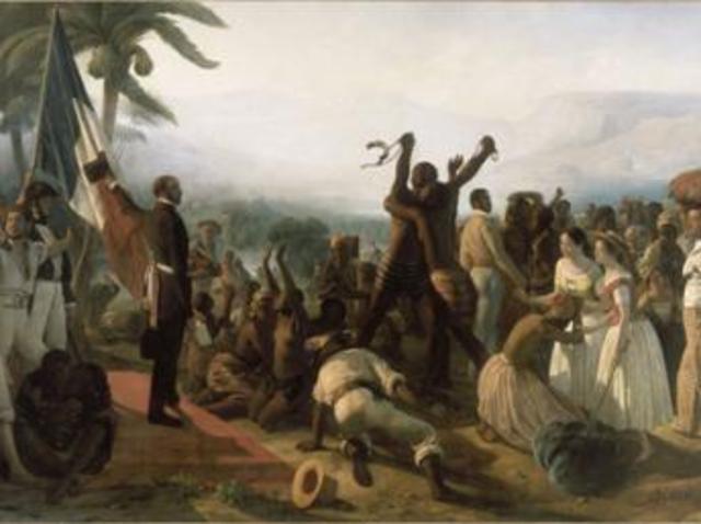 Slavery ends in France