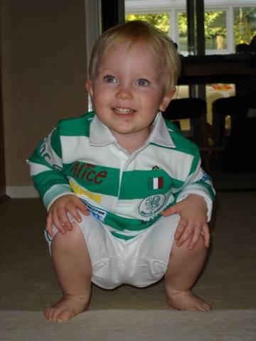 Ben supports Ireland in Rugby