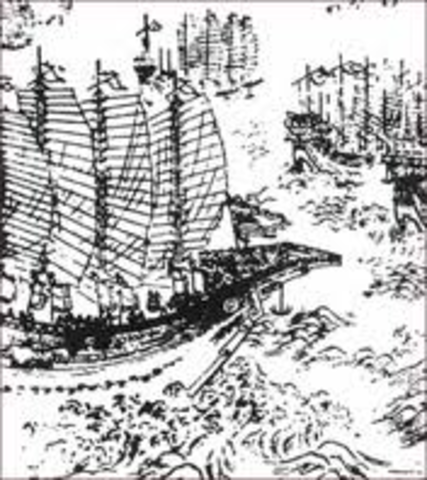 Zheng He captains his frist voyage