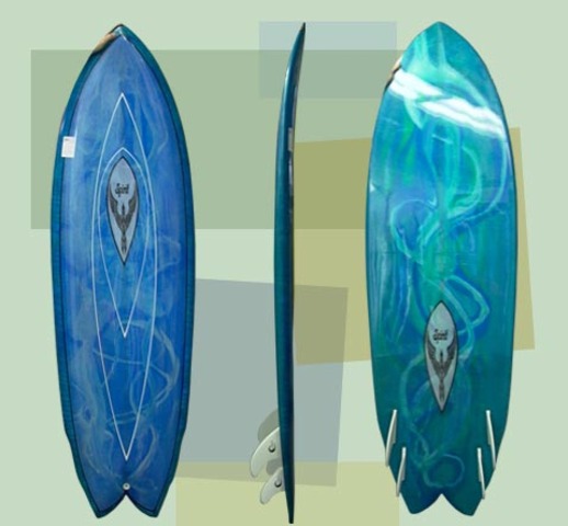 I got my first surfboards