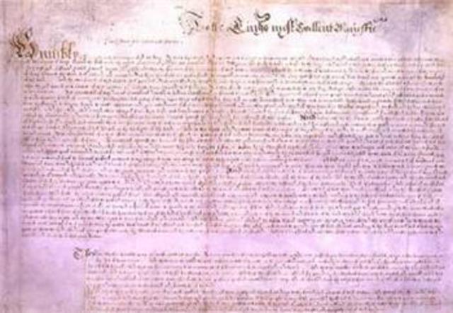 The Petition of Rights was drafted