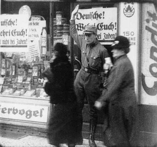 Nazis organized a boycott of Jewish- owned businesses in Germany.