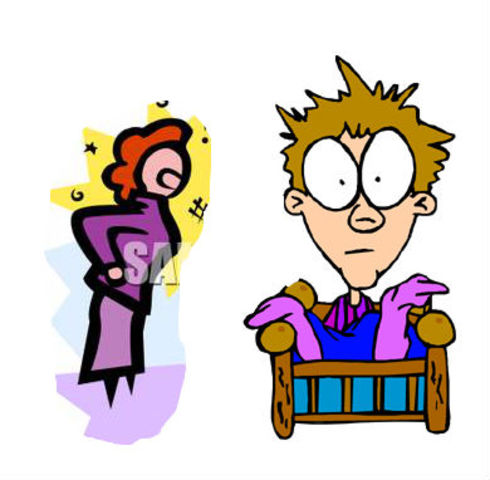 Waking up in the morning.