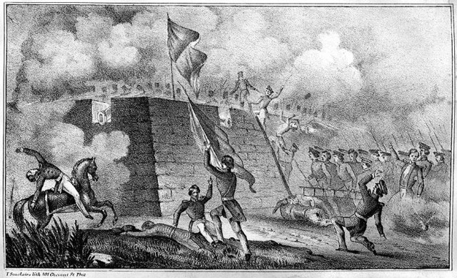 General Taylor marches troops across Rio Grande