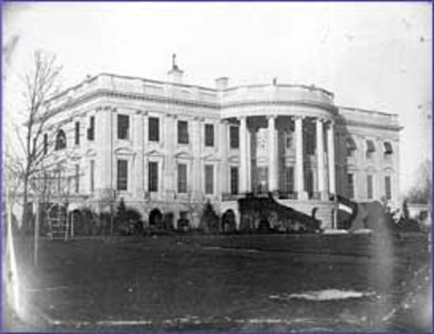 Earliest Photograph of the White House taken by John Plumbe Jr.