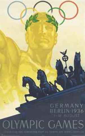 The summer olympics were held in Berlin.  The Nazis removed anti-Jewish signs from public display and restrained anti-Jewish activities to avoid international criticism.