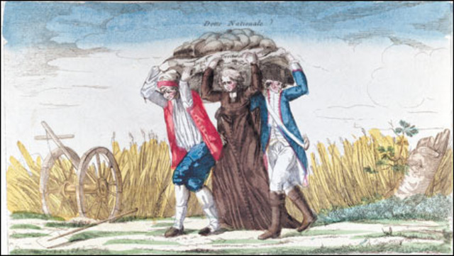 France was deeply in debt because of funding the Amercian Revolution