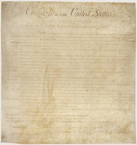 Events of Import: Bill of Rights (English)