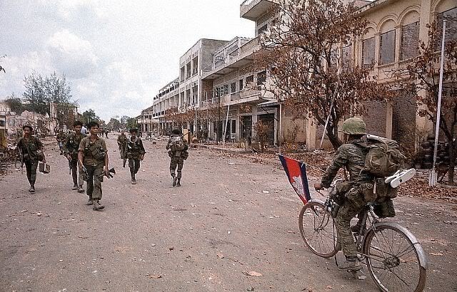 Cambodia and South Vietnam separated ties.