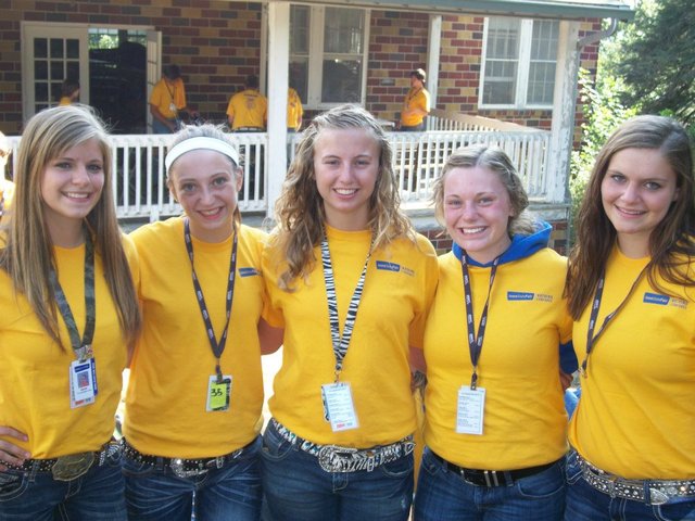 Worked at State Fair as a grandstand usher.