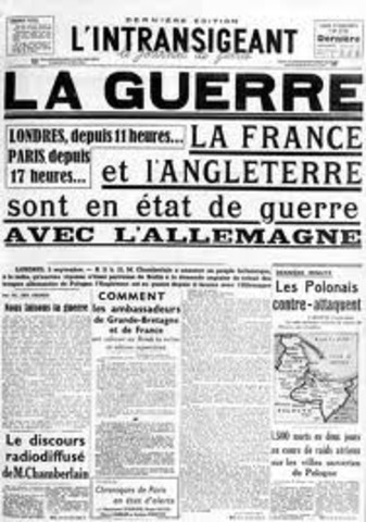 Declaracion de la 1era Guerra Mundial