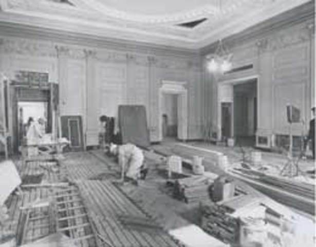 Given the symbolic and historic importance of the White House, a plan to keep the exterior and install a new interior modeled after the 1902 interior was agreed upon