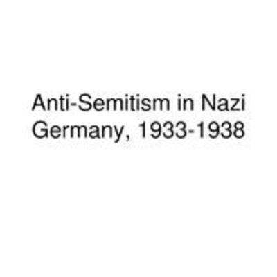 Timeline: Anti-semitic laws in germany