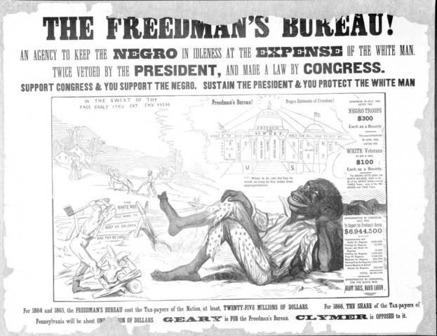Johnson vetoes Freedmen's Bureau Bill