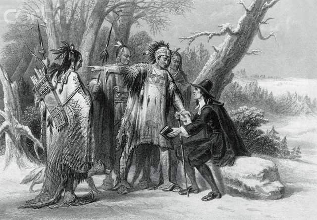 Roger Williams visits the Narragansett Indians