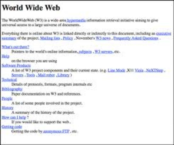 First Web Page Created