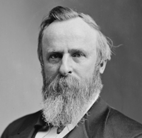 Disputed presidential election resolved in favor of Republican Hayes over Democrat Tilden