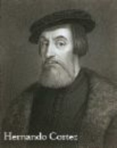 Hernando Cortez defeats the Aztecs