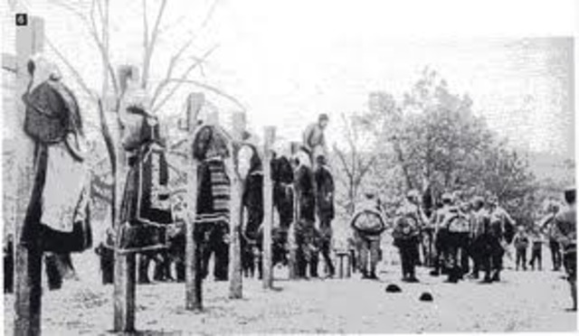 Rebecca Nurse, Susannah Martin, Elizabeth Howe, Sarah Good and Sarah Wildes are hanged