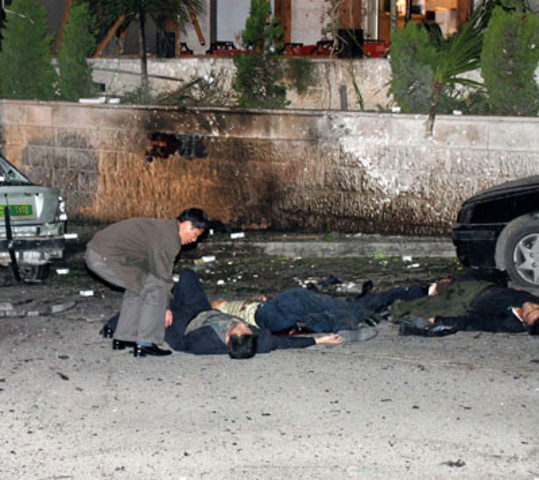 A suicide bomber attacks 3 American hotels, all of which were in Amman, Jordan.  Killing 57 people. Responsible, Al Qaeda.