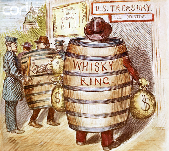 "Whiskey Ring" scandal exposed.