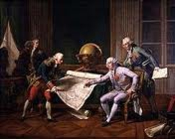 Louis XVI convokes État-général on suggestion of former finance minister Jacques Necker, to hear grievances.