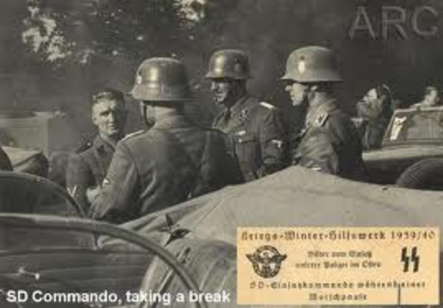 German mobil killing squads, Einsatzgruppen, were assigned to identify, concentrate, and kill Jews behind the front lines.