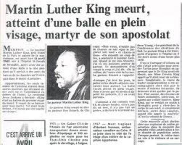 Martin Luther King Assassinated