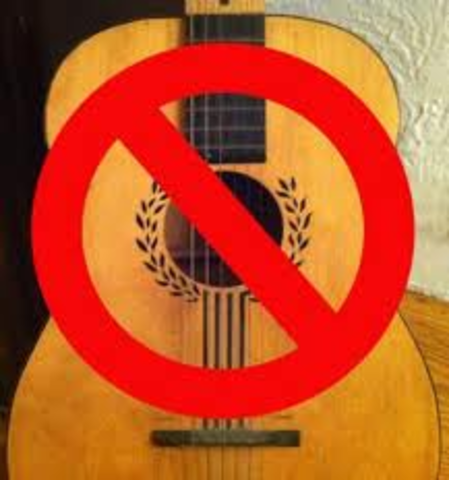 Jewish musicians prohibited from performing.