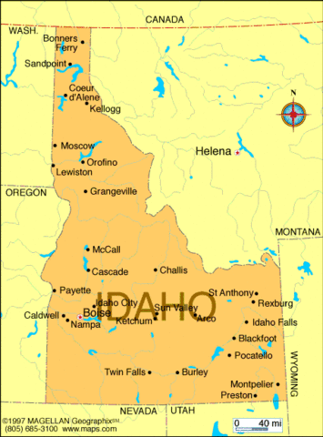 An experience that occurred in present day Idaho