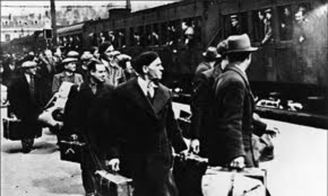 Deportation of Jews from Germany to the ghettos if Lods, Riga, and Minsk begins.