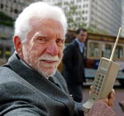 First portable cell phone call is made by Martin cooper of Motorola.