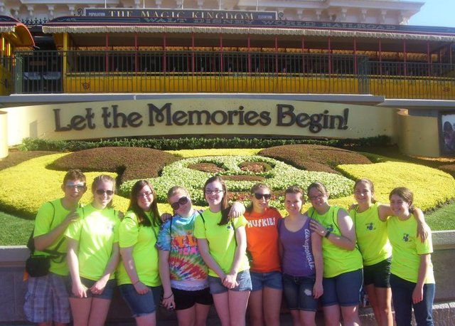 Hace nueve meses fui a Disney World.