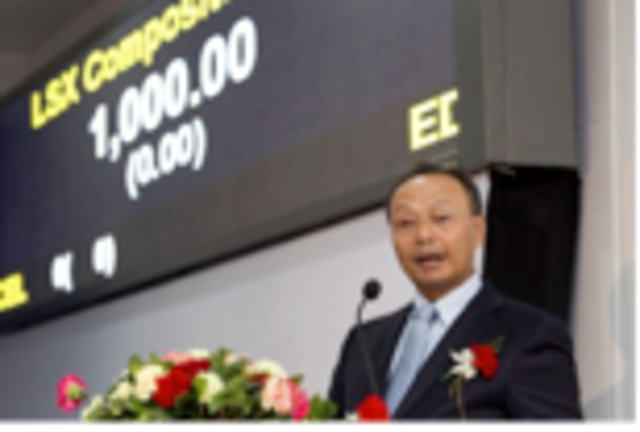 New stock market opens in Vientiane