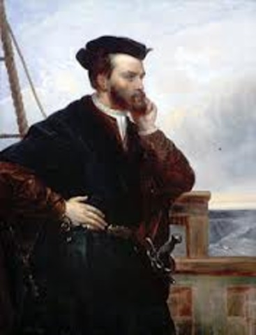 Jacques Cartier claims land in Canada