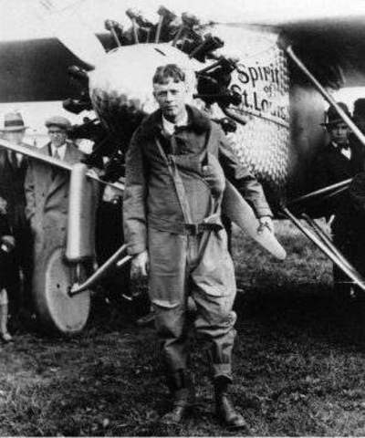 Charles Lindbergh carries out the 1st non-stop transatlantic flight