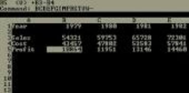 First electronic spreadsheet